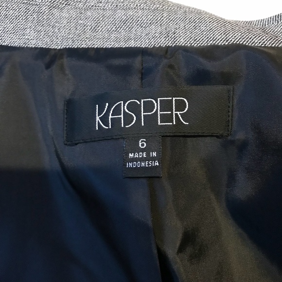 NWOT Kasper Gray Blazer Suit Jacket Size 6 - Picture 6 of 7